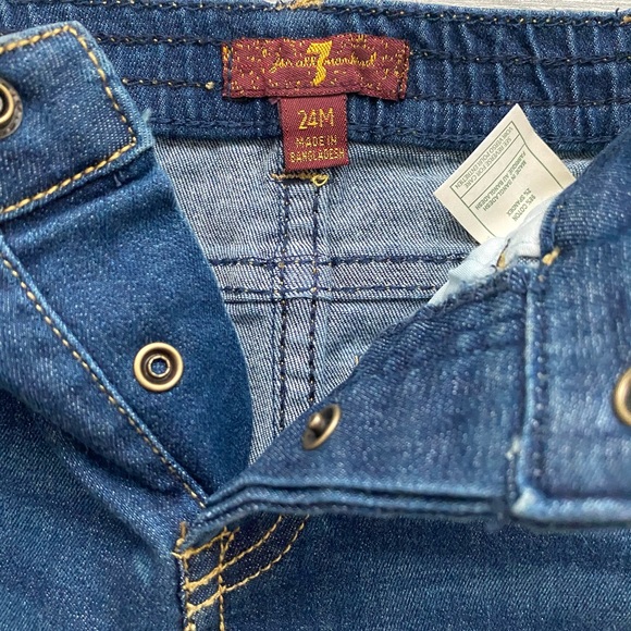 7 For All Mankind roll cuff jean denim shorts NEW - Picture 4 of 4